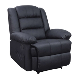 Πολυθρόνα Βίβιαν Massage Black 90Χ93Χ100εκ. 15.0013 Τεχνόδερμα