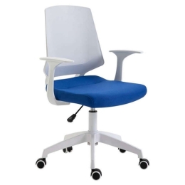 Πολυθρόνα Γραφείου ΒΣ1150-W White/Blue  62Χ54Χ92/102εκ. 01.0040