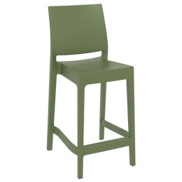 Σκαμπό Mπαρ 65cm Μάγια Olive Green Siesta 20.0390