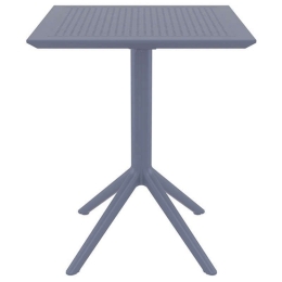 Τραπέζι Πτυσ/νο Sky 60Χ60X74εκ. Dark Grey Siesta 20.0282