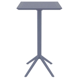 Τραπέζι Πτυσ/νο Μπαρ Sky 60Χ60Χ108εκ.Dark Grey Siesta 20.0288
