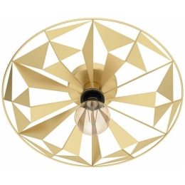 Φωτιστικό Οροφής - Πλαφονιέρα 43599 Castanuelo 1/E27 Gold Eglo Μέταλλο