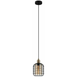 Φωτιστικό Οροφής 43527 Chisle 1/E27 Κεχριμπάρι Black-Bronze Eglo Μέταλλο,Γυαλί