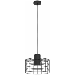 Φωτιστικό Οροφής 43627 Milligan 1/E27 Ø380 Black Eglo Μέταλλο