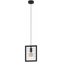 Φωτιστικό Οροφής 43662 Jubily 1/E27 Black-Silver Eglo Μέταλλο