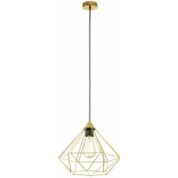 Φωτιστικό Οροφής 43679 Tarbes 1/E27 Ø325 Black-Brass Eglo Μέταλλο
