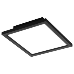 Φωτιστικό Οροφής-Πλαφονιέρα 99415 Salobrena-C Led 300X300 Black-White Eglo Αλουμίνιο, Πλαστικό