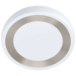 Φωτιστικό Οροφής-Πλαφονιέρα 99108 Ruidera Led Ø480 White-Silver Eglo Μέταλλο,Πλαστικό