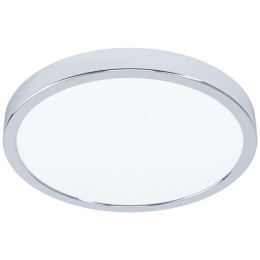 Φωτιστικό Οροφής-Πλαφονιέρα 99266 Fueva Led Ø285 Chrome 3000K Eglo Μέταλλο,Πλαστικό