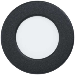 Φωτιστικό Οροφής - Σποτ 99211 Fueva Led Ø86 3000K Black Eglo Μέταλλο,Πλαστικό