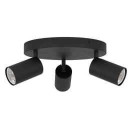 Φωτιστικό Οροφής Σποτ Telimbela-Z 900336 25x9,7cm Dimmable 3xGU10 4,9W Black Eglo