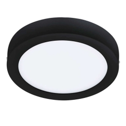 Φωτιστικό Οροφής-Πλαφονιέρα Fueva-Z 900108 21x2,8cm Dimmable Led 16,5W Black Eglo Ατσάλι,Πλαστικό