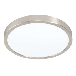 Φωτιστικό Οροφής-Πλαφονιέρα Fueva-Z 98845 28,5x2,8cm Dimmable Led 19,5W Satin Nickel Eglo Ατσάλι,Πλαστικό
