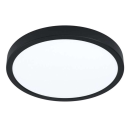 Φωτιστικό Οροφής-Πλαφονιέρα Fueva-Z 98847 28,5x2,8cm Dimmable Led 19,5W Black Eglo Ατσάλι,Πλαστικό