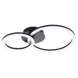 Φωτιστικό Οροφής-Πλαφονιέρα Parrapos-Z 900322 44,5x30x7cm Dimmable Led 15W Black Eglo