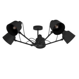 Φωτιστικό Οροφής Basurtu 99667 105x27cm 5xE27 40W Black Eglo