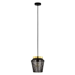 Φωτιστικό Οροφής Escandidos 99806 22x110cm 1xE27 40W Black-Gold Eglo