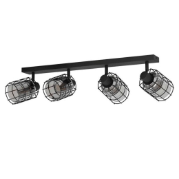Φωτιστικό Οροφής Σποτ Concasa 99713 78x20,5cm 4xE27 40W Black Eglo
