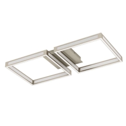 Φωτιστικό Οροφής-Πλαφονιέρα Altaflor 99785 65x30x7cm 8xLed 2,8W Nickel-White Eglo