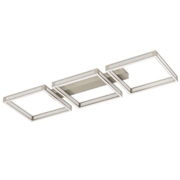 Φωτιστικό Οροφής-Πλαφονιέρα Altaflor 99786 100x31,5x7cm 12xLed 2,8W Nickel-White Eglo