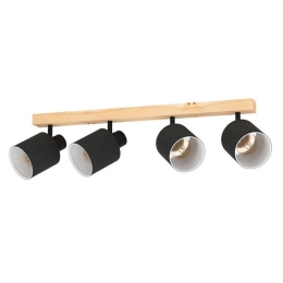Φωτιστικό Οροφής-Πλαφονιέρα Batallas 99492 63x5cm 4xE27 10W Natural-Black Eglo