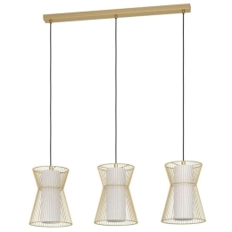 Φωτιστικό Οροφής-Ράγα Maseta 99636 93x22,5x110cm 3xE27 40W Gold Eglo