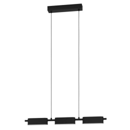 Φωτιστικό Οροφής-Ράγα Rovira 99821 77x5x110cm 3xLed 6,7W Black Eglo