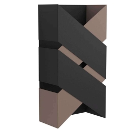 Φωτιστικό Τοίχου-Απλίκα Gurare 99689 12,5x24cm 2xLed 2,5W Black-Moca Eglo