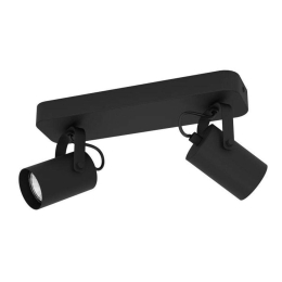 Φωτιστικό Οροφής Σποτ Sorego 900332 28x10x12cm 2xGU10 3W Black Eglo