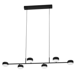 Φωτιστικό Οροφής-Ράγα Clavellina 900352 120x40x110cm 6xLed 7W Black Eglo