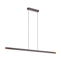 Φωτιστικό Οροφής-Ράγα Lisciana 900175 126x3,5x110cm Led 22W Grey-Natural Eglo