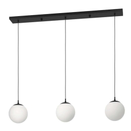 Φωτιστικό Οροφής-Ράγα Rondo-3 900512 121x20x110cm 3xE27 40W Black Eglo