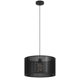 Φωτιστικό Οροφής Manby 45x110cm 1xΕ27 40W Black Eglo Ατσάλι