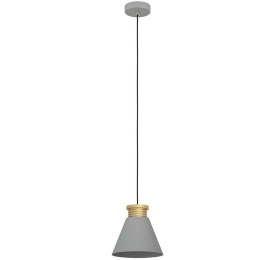 Φωτιστικό Οροφής Twicken 43838 Φ22x110cm 1xΕ27 40W Grey-Gold Eglo Ατσάλι
