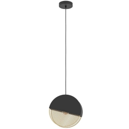 Φωτιστικό Οροφής Mumbles 43811 28,5x9x110cm 1xΕ27 40W Black-Gold Eglo Ατσάλι