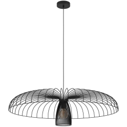 Φωτιστικό Οροφής Champerico 390217 Φ98,5x150cm 1xE27 60W Black Eglo Ατσάλι