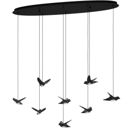 Φωτιστικό Οροφής Paratebueno 390055 116x26x150cm Dim Led 4000lm 4,2W 3000k Black Eglo Ατσάλι