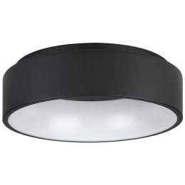 Φωτιστικό Οροφής - Πλαφονιέρα Marghera 2 390049 Φ45x13,5cm Dim Led 3000lm 25,5W 3000K Black-White Eglo Ατσάλι,Πλαστικό
