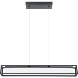 Φωτιστικό Οροφής - Ράγα Gualajo 39629 89x11x201cm Dim Led 3850lm 31,3W 3000K Black Eglo Ατσάλι,Πλαστικό