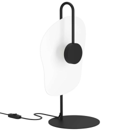 Φωτιστικό Επιτραπέζιο Laderia 26,5x50cm Led 540lm 5,4W 3000K Black-White Eglo Ατσάλι,Ξύλο
