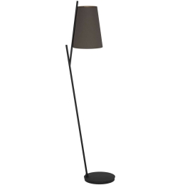 Φωτιστικό Δαπέδου Petrosa 390197 49,5x28x174cm 1xE27 40W Cappuccino-Brass Eglo Ατσάλι,Ύφασμα