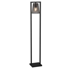 Φωτιστικό Δαπέδου Bogota 390006 136cm 1xE27 40W Black Eglo Ατσάλι