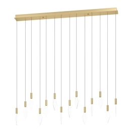 Φωτιστικό Οροφής - Ράγα Mirador 390362 140x12x220cm Led Black-Gold Eglo
