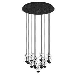 Φωτιστικό Οροφής Pianopoli 2 390277 50x150cm Led Black-Clear Eglo