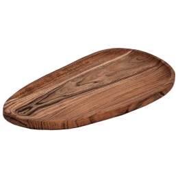 Διακοσμητική Πιατέλα Οβάλ Forleyet 427058 32x17x1,5cm Brown Eglo Ξύλο