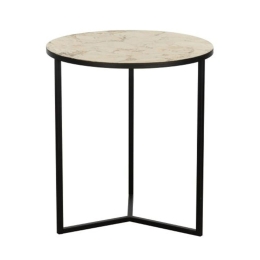 Τραπεζάκι Βοηθητικό Towada 424007 Φ48x55,5cm Black-Gold Eglo