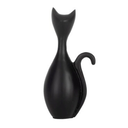 Διακοσμητικό Αντικείμενο Γάτα Suzu 427014 8,5x7x20cm Black Eglo Αλουμίνιο