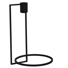 Κηροπήγιο Numazu Design 422023 15x13x20cm Black Eglo Αλουμίνιο