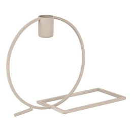 Κηροπήγιο Numazu Design 422024 22,5x7,5x15cm Beige Eglo Ατσάλι