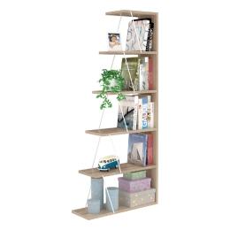 ΒΙΒΛΙΟΘΗΚΗ ΜΕΛΑΜΙΝΗΣ MINI TARS SONOMA ΛΕΥΚΟ HM2241.11 65x22-24x146Υεκ.